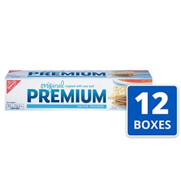 Premium Original Saltine Crackers, 12 - 4 oz Boxes