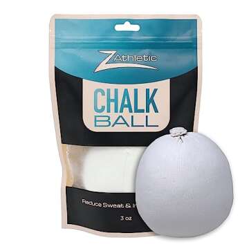 Z Athletic Gym Chalk Ball for Rock Climbing, Gymnastics, and Weightlifting, 3oz Chalk Ball