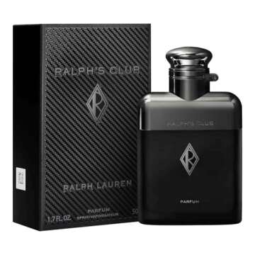 Ralph Lauren FRAGRANCES Ralph's Club - Parfum - Men's Cologne - Woody & Ambery - With Lavandin, Vetiver, Cardamom, and Patchouli - Intense Fragrance - 5.1 Fl Oz