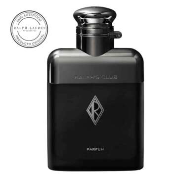 Ralph Lauren FRAGRANCES Ralph's Club - Parfum - Men's Cologne - Woody & Ambery - With Lavandin, Vetiver, Cardamom, and Patchouli - Intense Fragrance - 5.1 Fl Oz