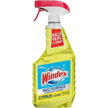 Windex Multisurface Cleaner Spray - Kills 99.9% Germs, Citrus Fresh 23 Oz