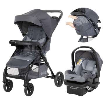 Baby Trend Passport Cargo Travel System in Grey Bamboo