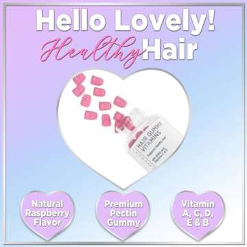 Hello Lovely Hair Vitamins Gummy with Biotin & Vitamins