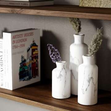 Chic White Vase Set for Versatile Home Decor