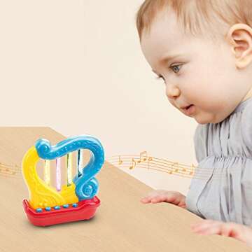 Portable First Harp Musical Instrument - Educational Toy for Children’s Learning and Entertainment