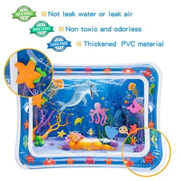 Yeeeasy Tummy Time Water Mat for Babies