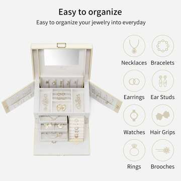 Vlando Jewelry Box Organizer