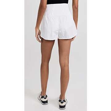 Free People FP Movement Women's The Way Home Shorts White SM (Women's 4-6) One Size