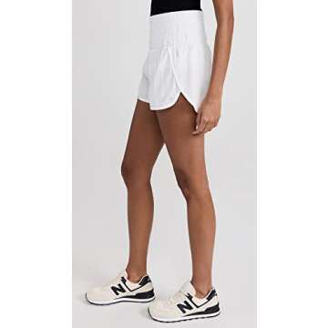 Free People FP Movement Women's The Way Home Shorts White SM (Women's 4-6) One Size