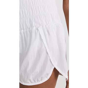 Free People FP Movement Women's The Way Home Shorts White SM (Women's 4-6) One Size