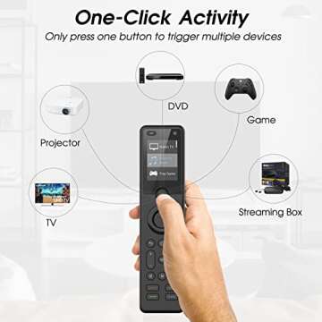 SofaBaton X1 Universal Remote with Hub and App, All in One Smart Universal Remote Control with Customize Activities, Control Up to 60 IR/Bluetooth/WiFi Devices