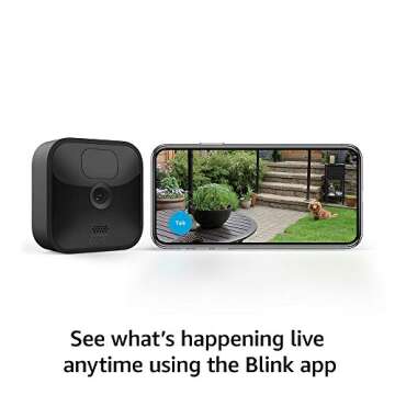 Blink Outdoor (3rd Gen) – wireless, weather-resistant HD security camera with two-year battery life and motion detection, set up in minutes – 6 camera system