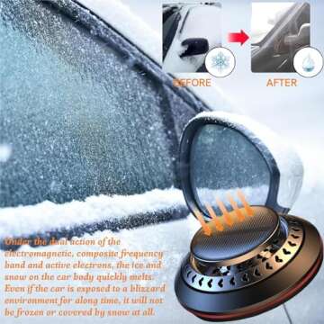 Electromagnetic Car Snow Removal Device, 2025 New Antifreeze Snow Removal Instrument, Anti-Freeze Electromagnetic Molecular Interference, Vehicle Microwave Molecular Deicing Instrument