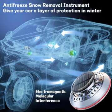 Electromagnetic Car Snow Removal Device, 2025 New Antifreeze Snow Removal Instrument, Anti-Freeze Electromagnetic Molecular Interference, Vehicle Microwave Molecular Deicing Instrument