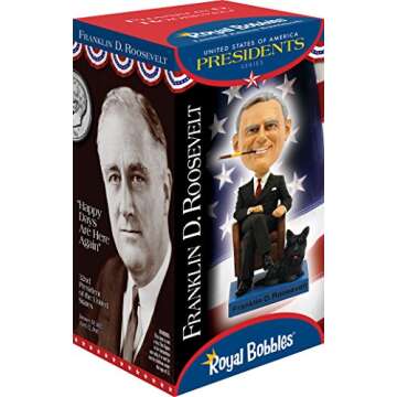 Royal Bobbles Franklin Delano Roosevelt 32nd President of The United States Collectible Bobblehead Statue