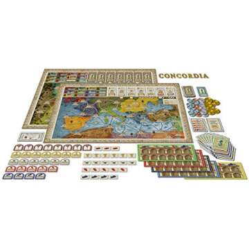 Rio Grande Games: Concordia, Historical Strategy Board Game, Average Play Time 90 Minutes, 2 to 5 Players, for Ages 14 and up