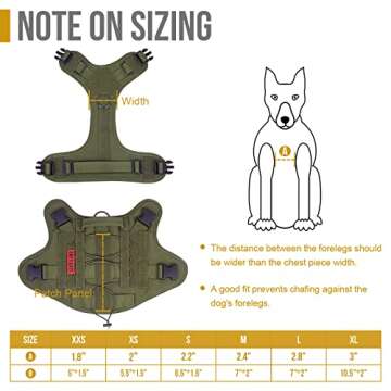 Tactical Dog Harness - No-Pull Vest for Training & Hiking