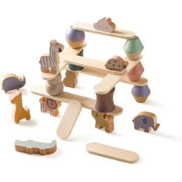 Wooden Animal Blocks for Kids