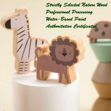 Wooden Animal Blocks for Kids
