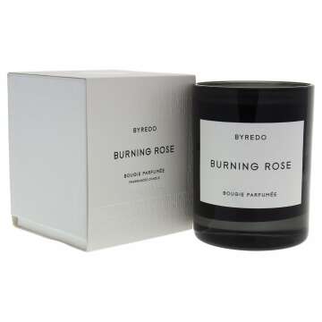 Byredo Scented Candle - Burning Rose, 8.4 Ounce Elegance