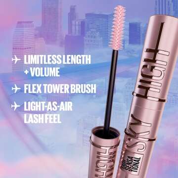 Sky High Washable Mascara by Maybelline - Bold Lashes