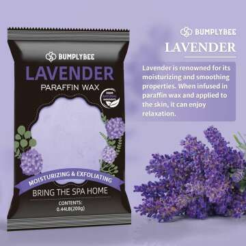 Paraffin Wax for Hand and Feet, 10 Pack Lavender Paraffin Wax Refills for Paraffin Wax Machine, Hand Wax Paraffin Wax Bath, Foot Wax Paraffin Bath, Moisturizing Hands Feet, Deep Hydration