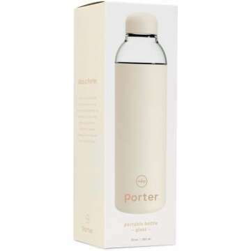 W&P Porter Glass Water Bottle - Eco-Friendly & Stylish