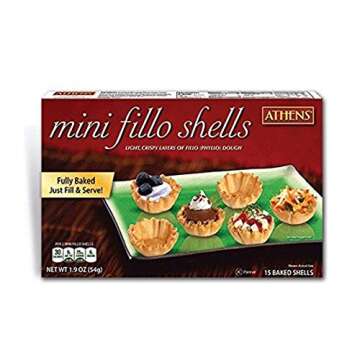 Athens Mini Fillo Shells, 15 Count (Pack of 12)