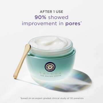 TATCHA The Water Cream | Cream Moisturizer for Face, Optimal Hydration For Pure Poreless Skin