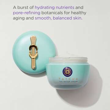 TATCHA The Water Cream | Cream Moisturizer for Face, Optimal Hydration For Pure Poreless Skin