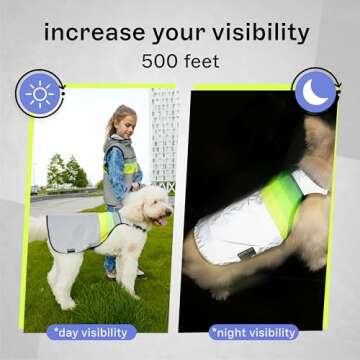 GOFLUO Reflective Dog Coat - High Visibility XXS