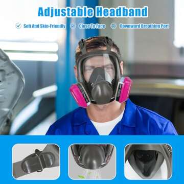 SLJHL Full Face Respirator Mask for Gas and Dust