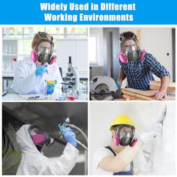 SLJHL Full Face Respirator Mask for Gas and Dust