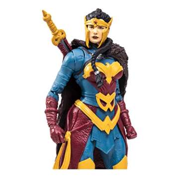 McFarlane Toys DC Multiverse Wonder Woman Endless Winter 7" Action Figure with Build-A Frost King Piece and Accessories