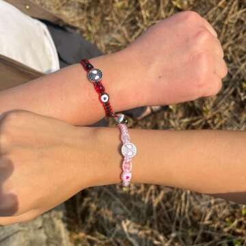 Matching Bracelets for Couples Best Friend, Couples Gift Ideas Matching Spider Friendship Bracelets for Bff Sister Christmas Matching Bracelet Long Distance Relationship Gifts for Him Her Man Bf Gf