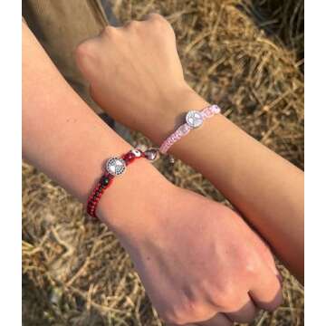 Matching Bracelets for Couples Best Friend, Couples Gift Ideas Matching Spider Friendship Bracelets for Bff Sister Christmas Matching Bracelet Long Distance Relationship Gifts for Him Her Man Bf Gf