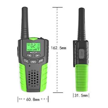 Kids Walkie Talkies Rechargeable 3 Pack,Long Range Walky Talky for Family Games Outdoor Hiking Camping,Mini Small Walkie Talkie 2 Way Radio Toy Boy Girl for 3-12 Year Old,Christmas Birthday Present