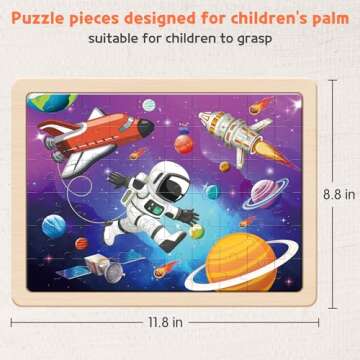 SYNARRY Wooden Puzzles for Kids Ages 4-10