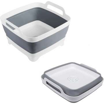 Portable Dishpan for Camping - Ideal Dish Washing Tub