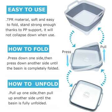 Camping Dishpan for Easy Outdoor Dish Washing