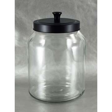 Grant Howard 59106 Storage Jar Black Matte Metal Top, 102 oz.