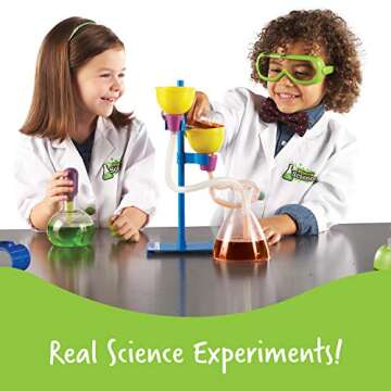 Learning Resources Primary Science Deluxe Lab Set - 45 Pieces, Ages 3+ Preschool Science Kit, STEM Toys, Science Experiments for Kids, Preschool Learning Toys