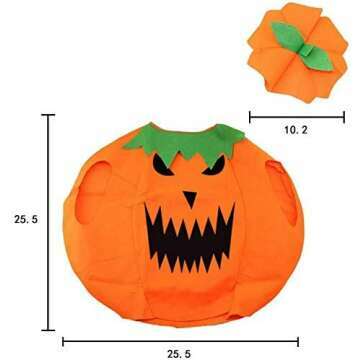 Kids Halloween Pumpkin Costume