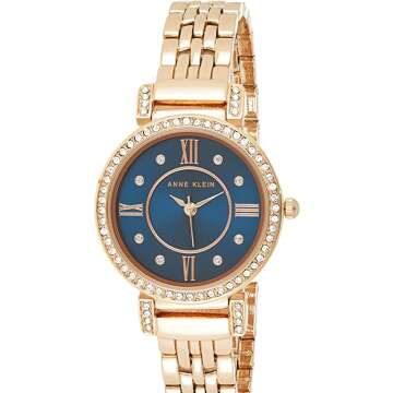 Anne Klein Women's Crystal Bracelet Watch AK/2928