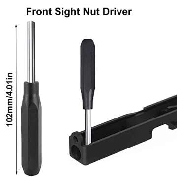 Glock Front Sight Tool Kit, Pin Punch Tool Magazine Disassembly Tools for Glock 19 17 25 26 27 43