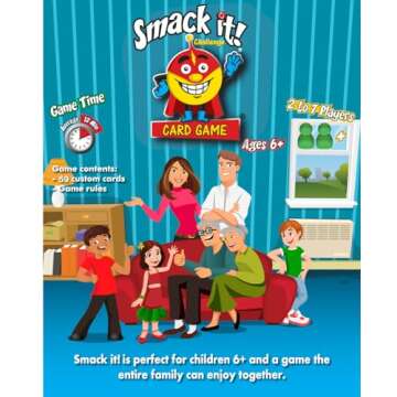 Arizona GameCo Smack it!, a Family Card Game for Kids – Fun and Easy to Learn – Perfect Stocking Stuffer for Kids or Gift Idea – Boy or Girl Ages 6-12