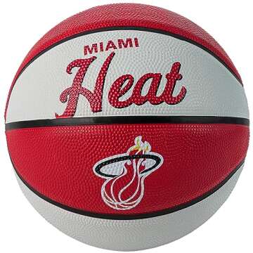 WILSON NBA Team Retro Mini Basketball - Miami Heat