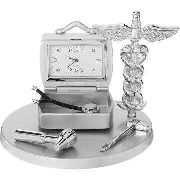 Sanis Silver Doctor's Clock - 3.5-Inch Precision