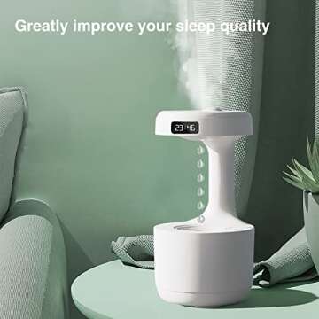 2023 Anti Gravity Ultrasonic Humidifier with LED Display