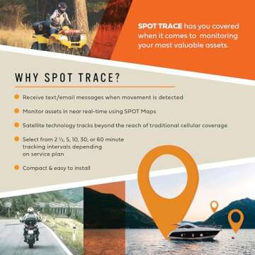 Spot Trace Satellite Tracking Device | Handheld Satellite Tracker for Hiking, Camping, Cars, Kids, Outdoor Activities, and Assets with Globalstar Satellite Network Coverage | Subscription Applicable